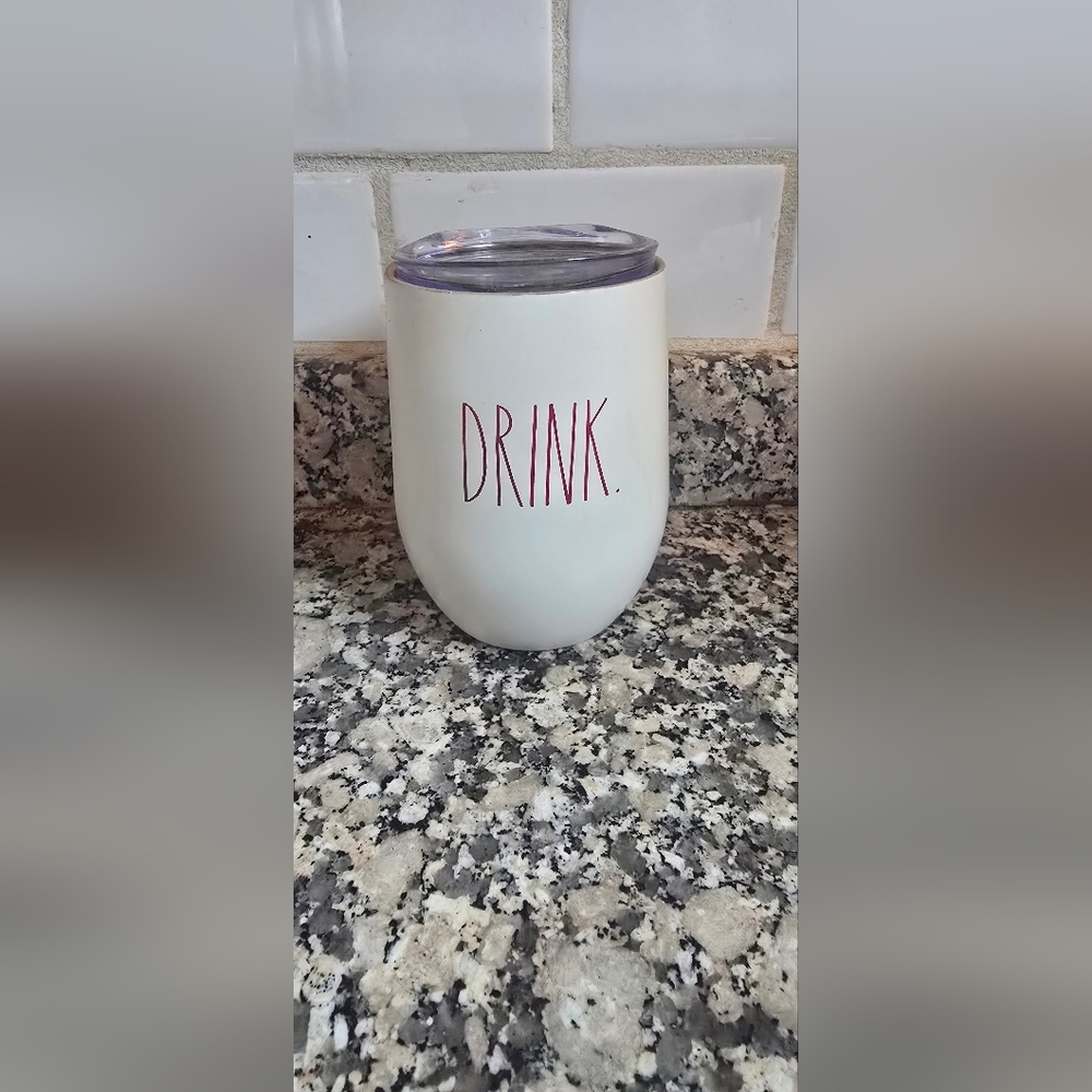 White Metal Wine Tumbler